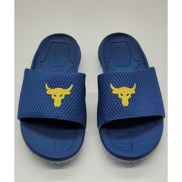 Under Armour Project Rock Brahma Bull Slides 3025237-400 - Picture 5 of 13